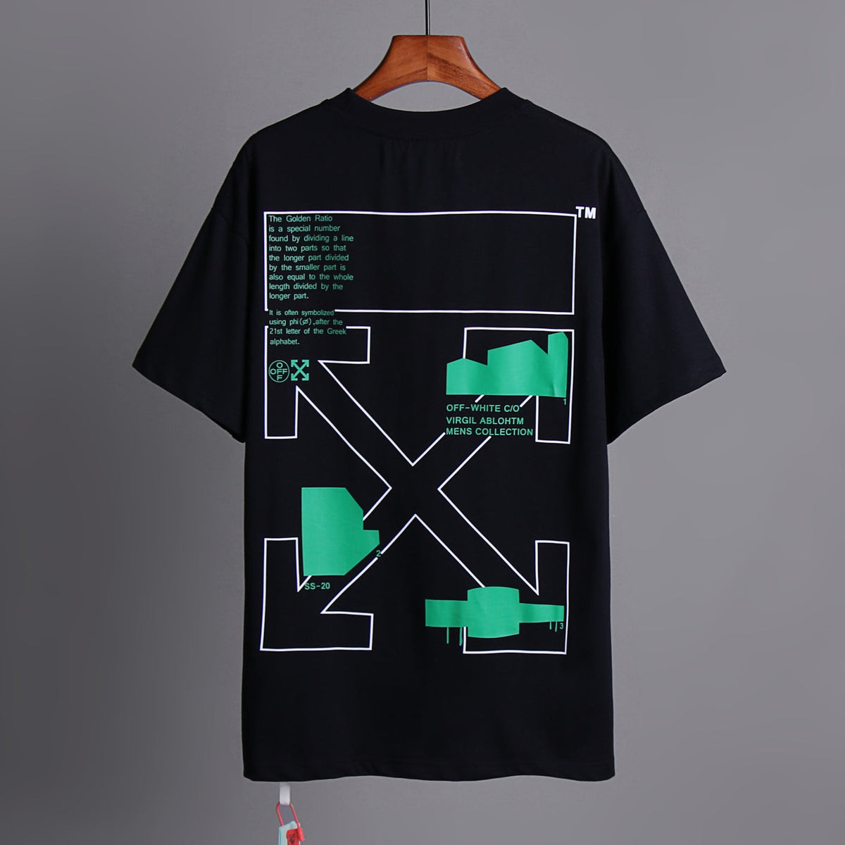 OFF-Whlte Arrow logo print T-shirt#73