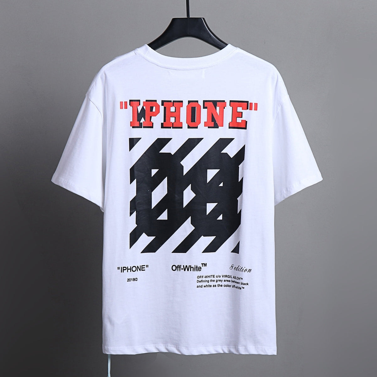 OFF-Whlte Arrow logo print T-shirt#80