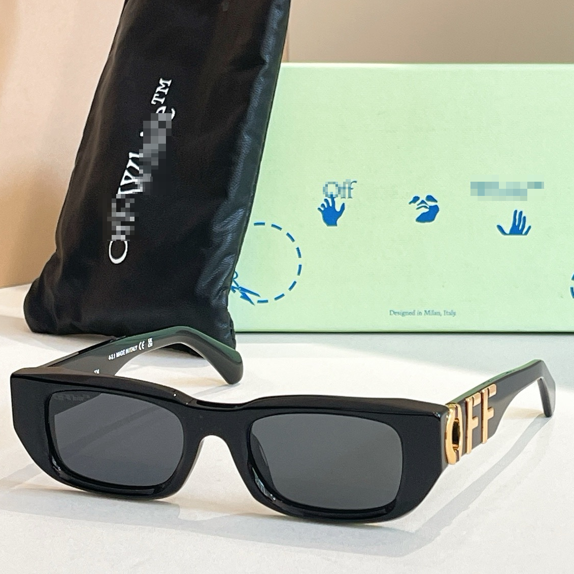 OFF-Whlte Arrow logo sunglasses#124