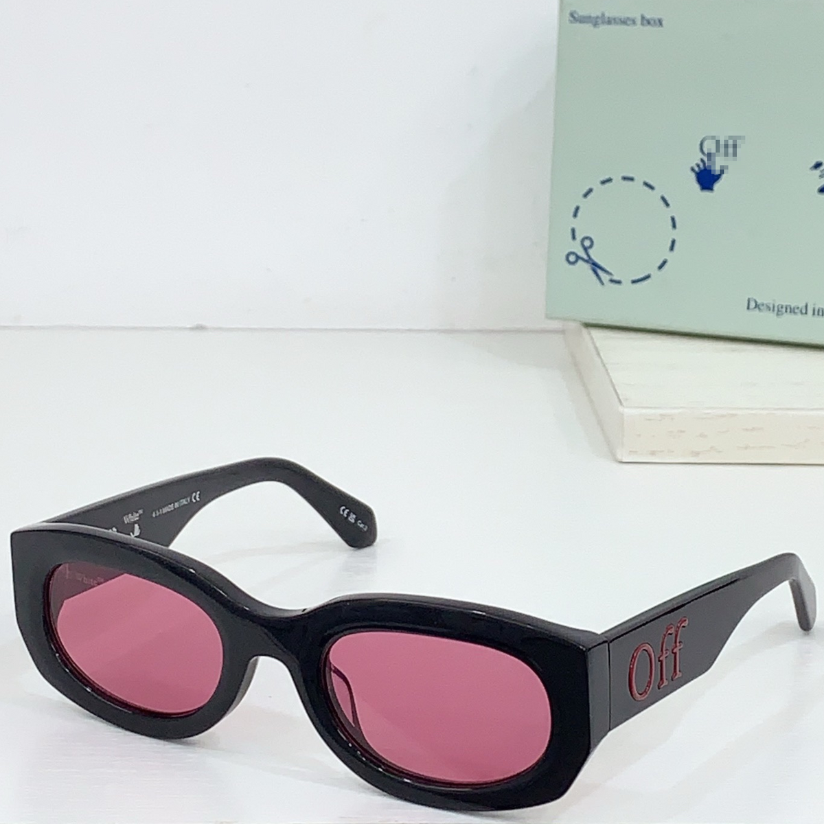 OFF-Whlte Arrow logo sunglasses#14E