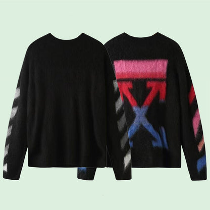 OFF-Whlte Intarsia Knit Sweater#1