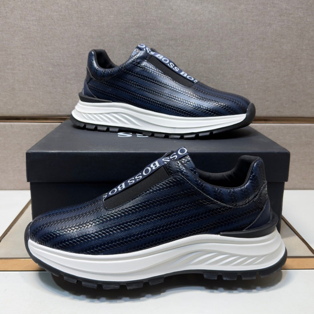 BOSS Casual Shoes 64 Navy Blue product photo 4