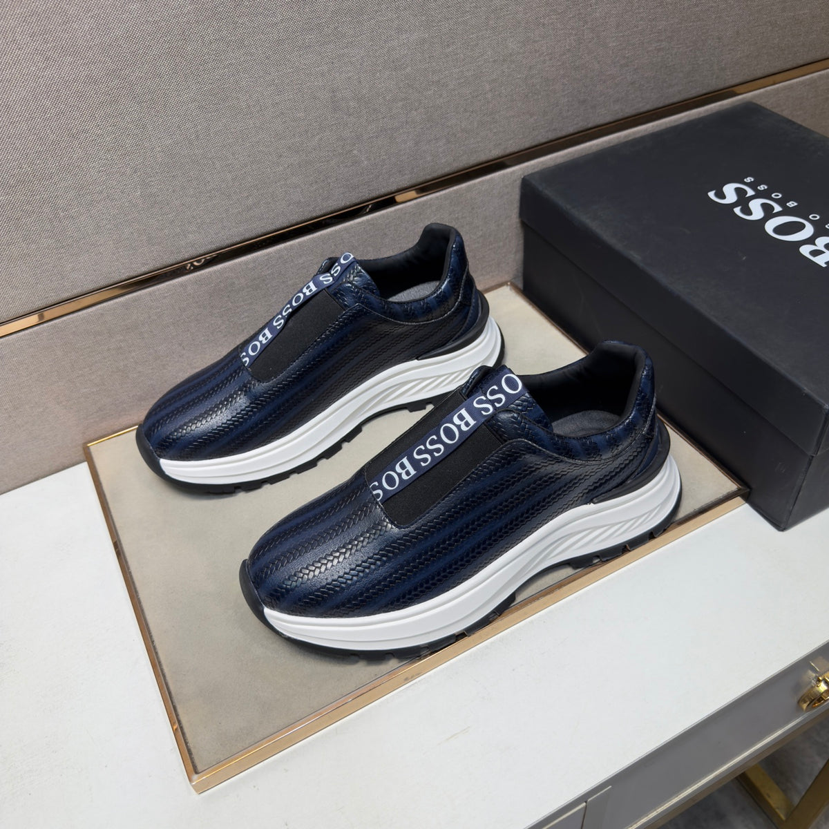 BOSS Casual Shoes 64 Navy Blue product photo 1