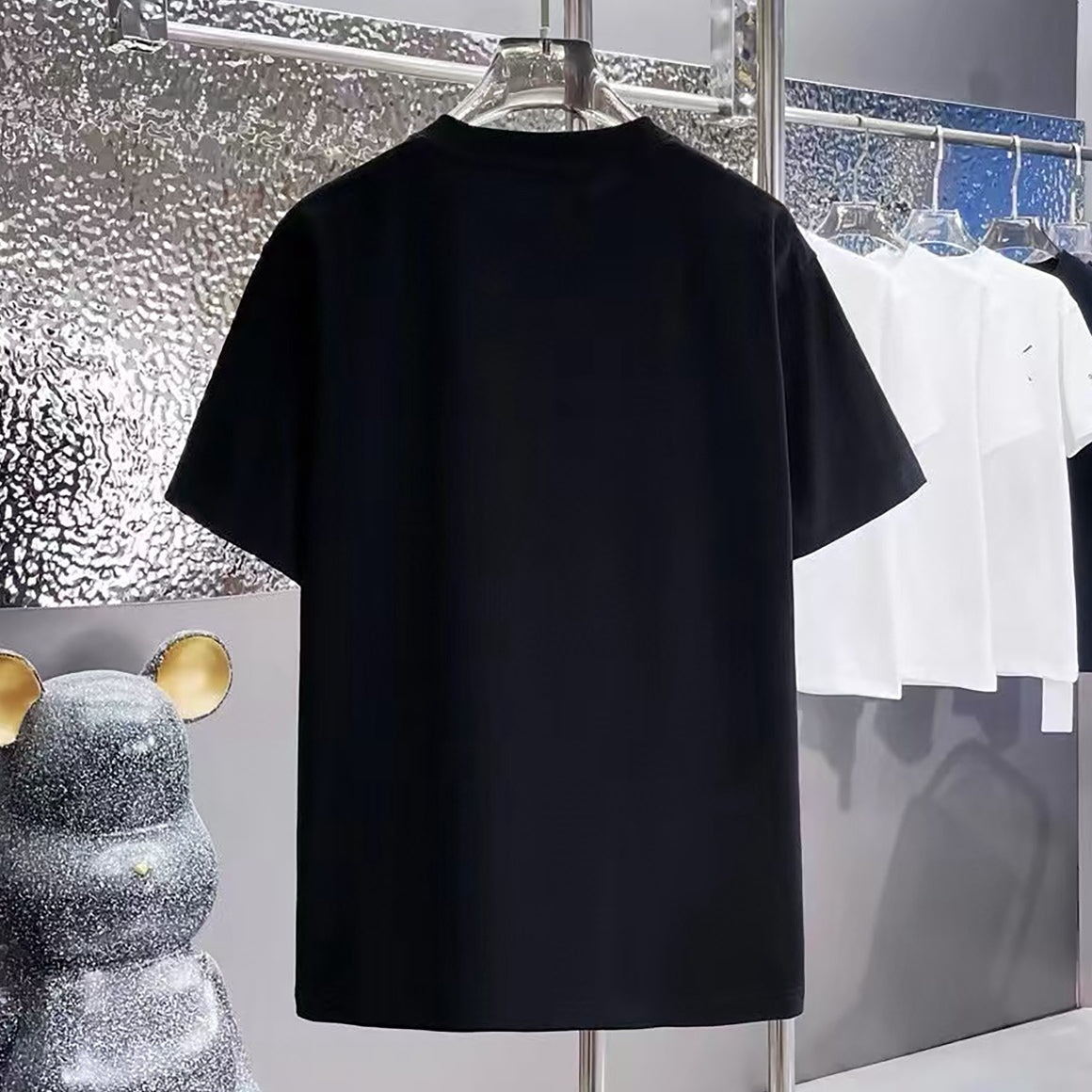 Reflective Skeleton Graphic Oversized T-Shirt