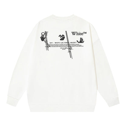 OFF-Whlte Arrow logo sports sweatshirt#114
