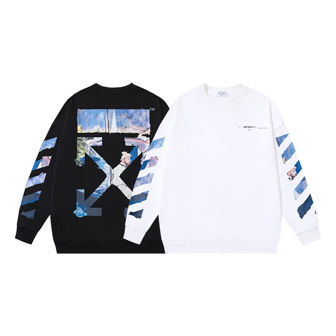 OFF-Whlte Arrow logo sports sweatshirt#1