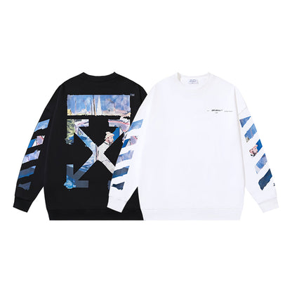 OFF-Whlte Arrow logo sports sweatshirt#1