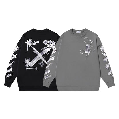 OFF-Whlte Arrow logo sports sweatshirt#1028