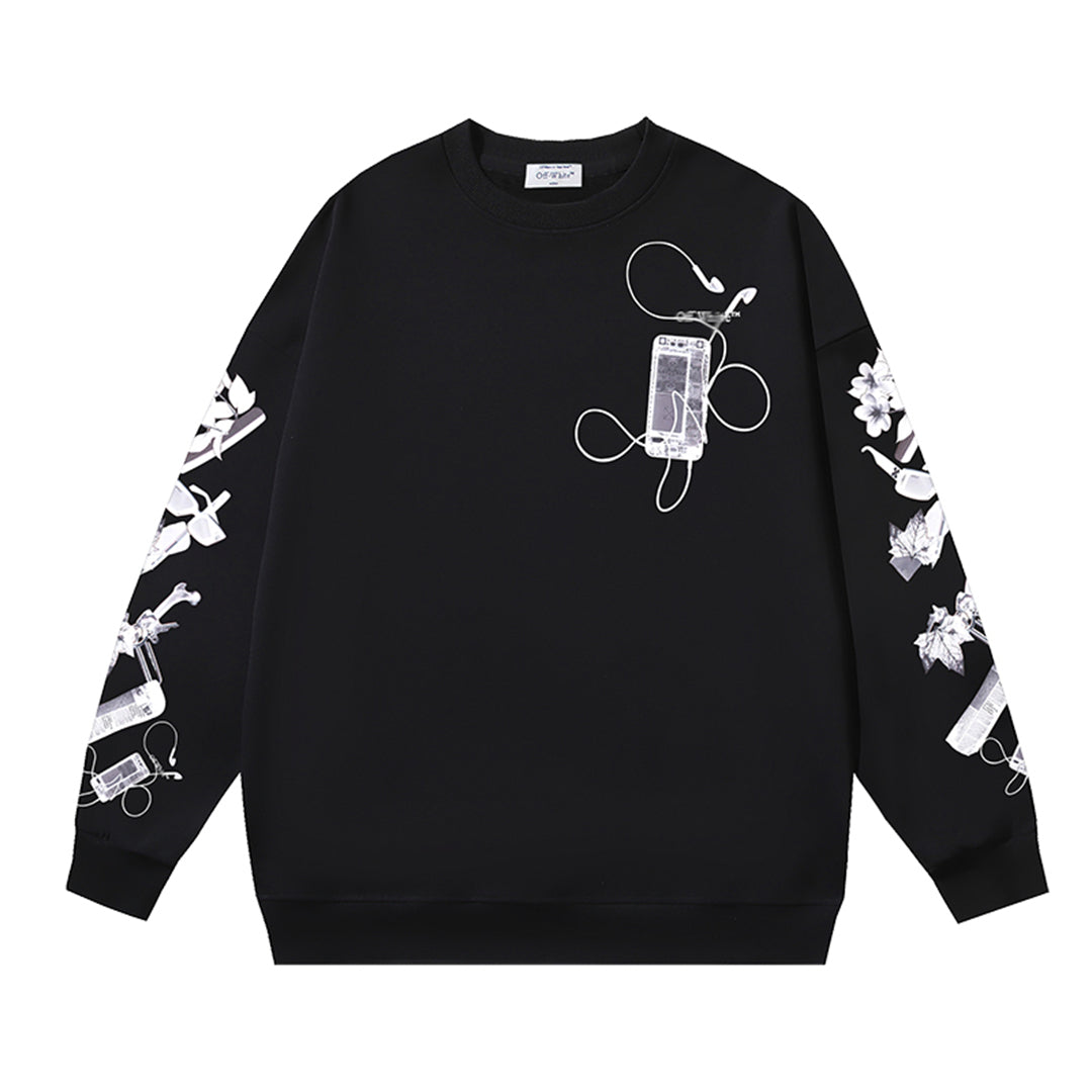 OFF-Whlte Arrow logo sports sweatshirt#1028